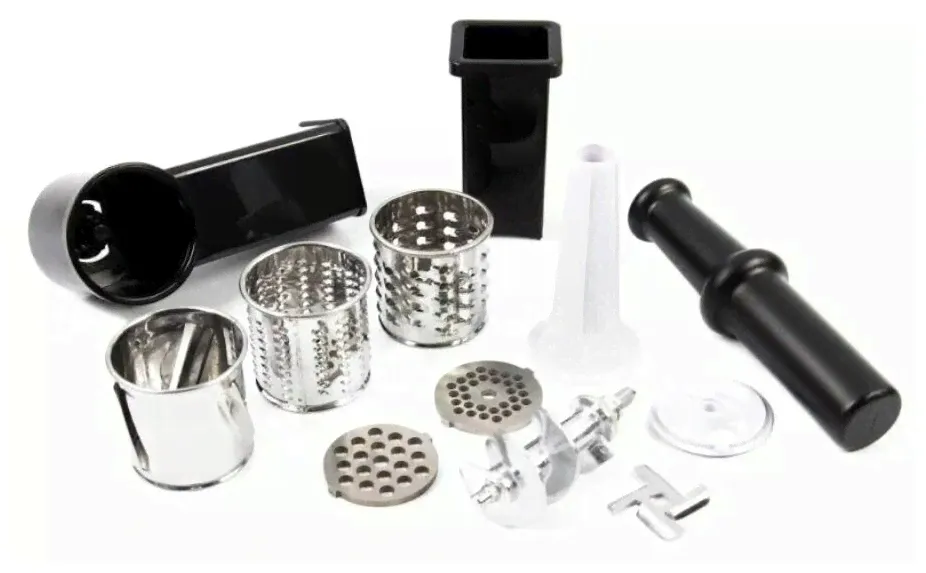 Willmark Электромясорубка WILLMARK WMG-2200BS (2200Вт,2 скор.,реверс,овощерез., нас. д/кеббе, сос., 2 г. гар) Черный мясорубка-2