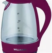 Стеклянный Чайник электрический WILLMARK WEK-2005G Red 1706G